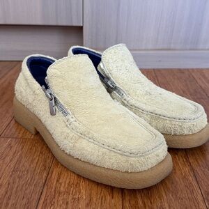 Burberry Suede Crepe Sole Loafers, IT41.5 / US8.5, “Wool”